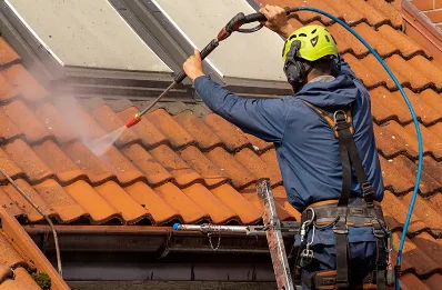 Démoussage et hydrofuge de toiture à Pontrieux